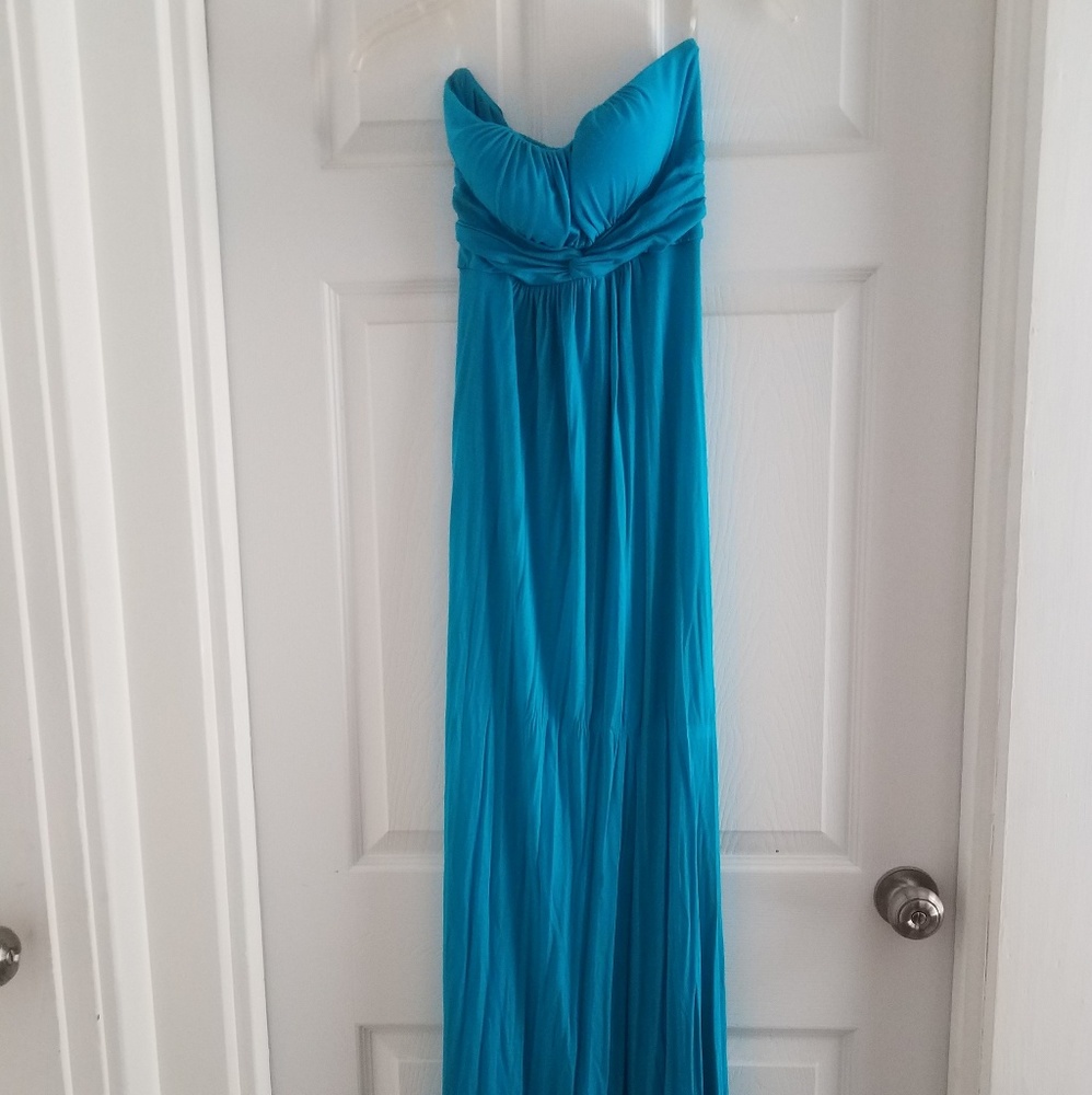 Twenty one blue strapless dress